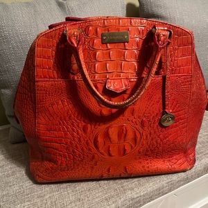 COPY - Large orange/tangerine color Brahmin Bag